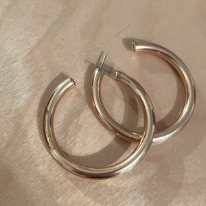 Gold Jcrew large hoops